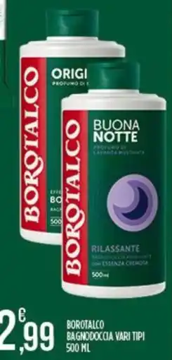 Supermercato Pollio Borotalco bagno doccia vari tipi offerta