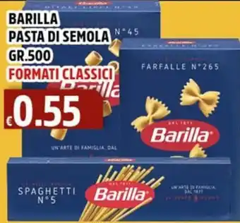 Big Food Barilla Pasta di semola offerta