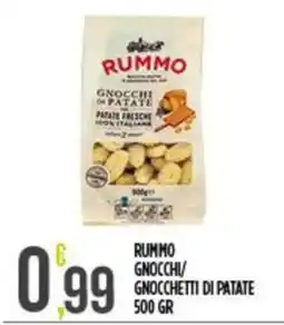 Supermercato Pollio Rummo gnocchi di patate offerta