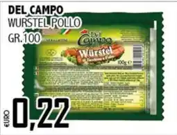 Big Food Del Campo Würstel Pollo offerta