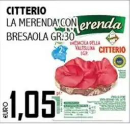 Big Food Citterio la merenda con bresaola offerta