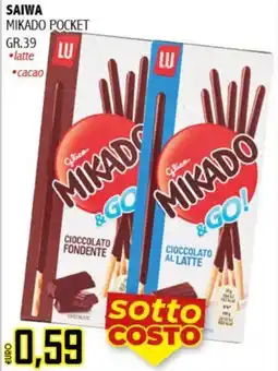 Big Food Mikado & Go! Cioccolato al latte offerta