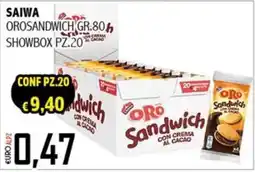 Big Food Saiwa Oro Sandwich con crema al cacao offerta