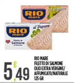 Supermercato Pollio Rio mare filetto di salmone offerta