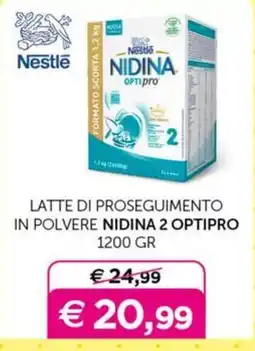 Universo Bimbo Latte di proseguimento in polvere Nidina 2 Optipro offerta
