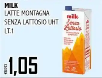 Milk Latte Montagna senza lattosio UHT