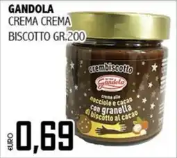 Big Food Crema alla nocciola e cacao con granella di biscotto al cacao Gandola offerta