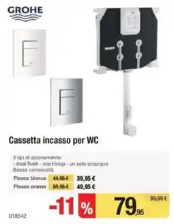 Handy fai da te Cassetta incasso per WC Grohe offerta
