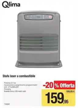 Handy fai da te Stufa laser a combustibile Qlima offerta