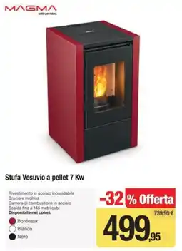 Handy fai da te Stufa Vesuvio a pellet 7 Kw offerta