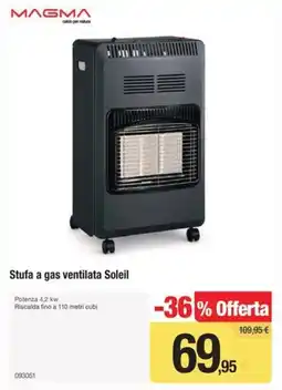 Handy fai da te Stufa a gas ventilata Soleil offerta