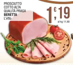 Maxi Sidis Prosciutto cotto alta qualità Praga Beretta offerta