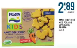 Maxi Sidis Amici dell'orto kids formine di verdure Frosta offerta