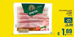 Qui Discount Prosciutto cotto Praga Senfter offerta