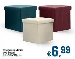 Qui Discount Pouf richiudibile pvc Ecopì offerta