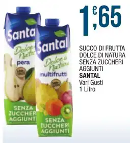 Maxi Sidis Succo di frutta dolce di natura Santal offerta