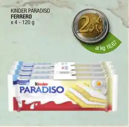 Maxi Sidis Kinder Paradiso offerta