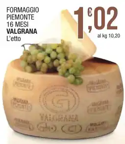 Maxi Sidis Formaggio Piemonte Valgrana offerta