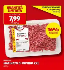 ALDI IL PODERE MACINATO DI BOVINO XXL offerta