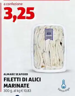 ALDI ALMARE SEAFOOD FILETTI DI ALICI MARINATE offerta