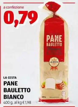 ALDI LA CESTA PANE BAULETTO BIANCO offerta