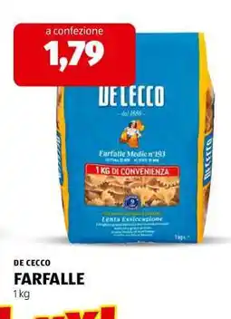 ALDI DE CECCO FARFALLE offerta