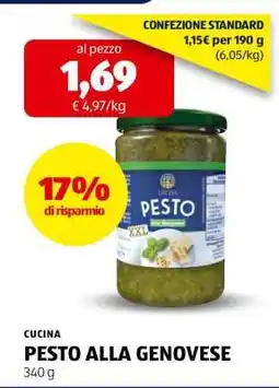 ALDI PESTO ALLA GENOVESE offerta
