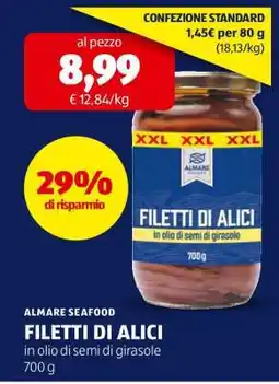 ALDI FILETTI DI ALICI offerta