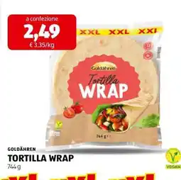 ALDI GOLDÄHREN TORTILLA WRAP offerta