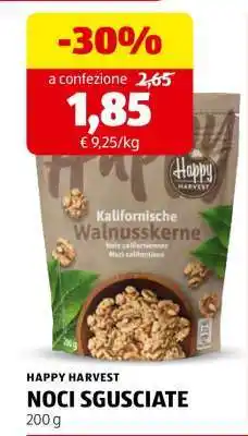 ALDI HAPPY HARVEST NOCI SGUSCIATE offerta