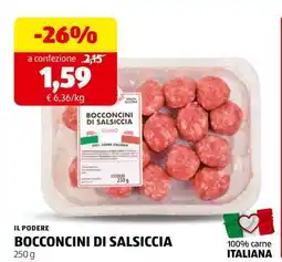 ALDI IL PODERE BOCCONCINI DI SALSICCIA offerta