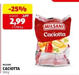 ALDI MILSANI CACIOTTA offerta
