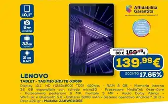 Euronics Tablet tab m10 (hd) tb-306f offerta