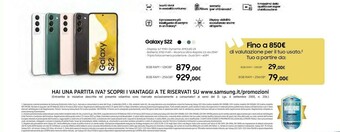 Euronics Galaxy s22 offerta