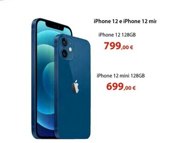 Euronics Iphone 12 128gb - blu offerta