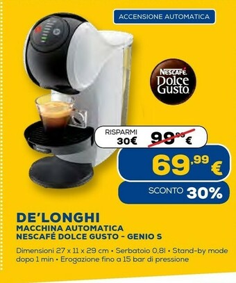 Euronics Macchina automatica nescafé dolce gusto - genio s offerta