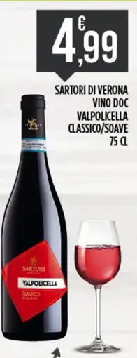 Netto Supermercati Sartori di Verona Vino DOC Valpolicella Classico/Soave offerta