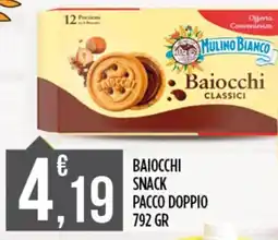 Euroesse Mulino Bianco Baiocchi Snack Pacco Doppio offerta