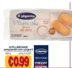 Il Gigante Il gigante Plumcake preparati con yogurt offerta