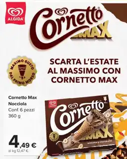 Carrefour Market Algida Cornetto Max Nocciola offerta