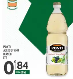 Tutto Risparmio Cash&Carry Ponti Aceto di Vino Bianco offerta