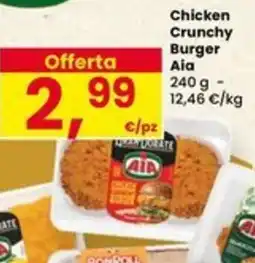 Eurospar Chicken Crunchy Burger Aia offerta