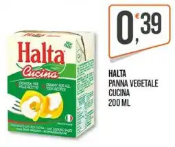 Cash pro Halta panna vegetale cucina offerta