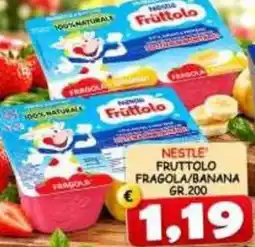 MercADone Nestle fruttolo fragola/banana offerta