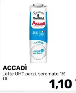 Iper Tosano Accadì Latte UHT parzi. scremato 1% offerta