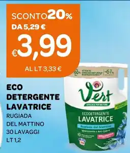 Ekom Eco detergente lavatrice rugiada del mattino offerta