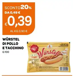 Ekom Würstel di pollo e tacchino offerta