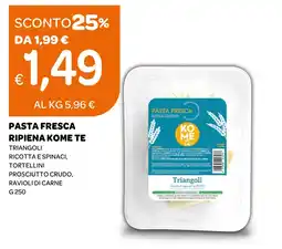 Ekom Pasta fresca ripiena kome te offerta