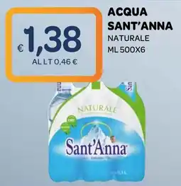 Ekom Acqua Sant'Anna Naturale offerta