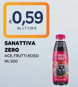 Ekom Sanattiva zero frutti rossi offerta